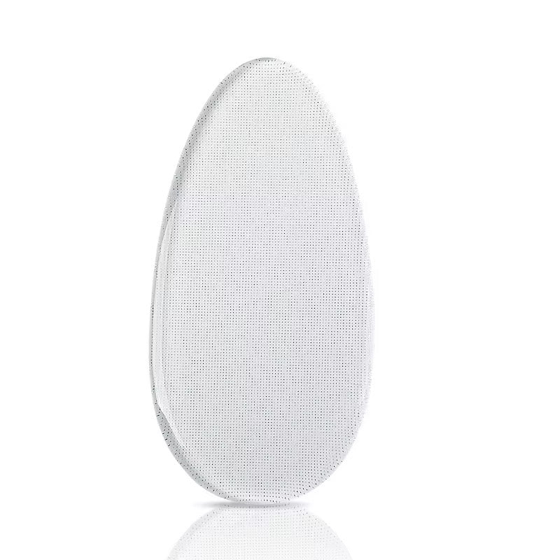 Glas-Fussfeile Oval