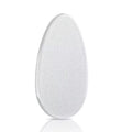 Glas-Fussfeile Oval