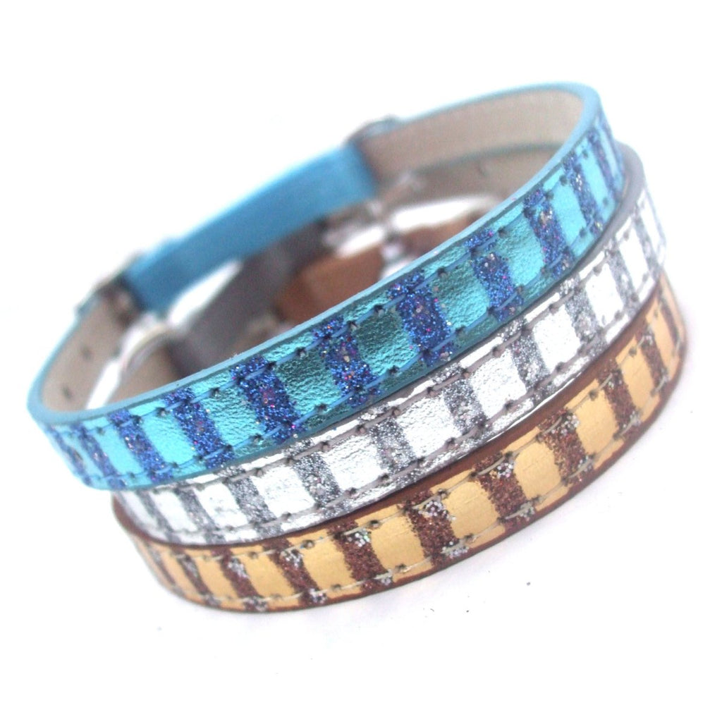 Luxor-Katzenhalsband in Metallic-Optik