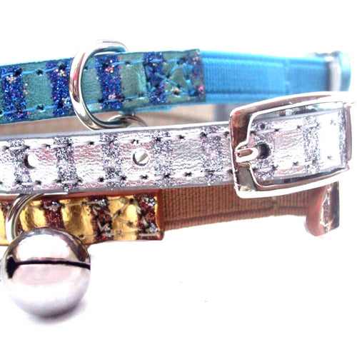 Luxor-Katzenhalsband in Metallic-Optik