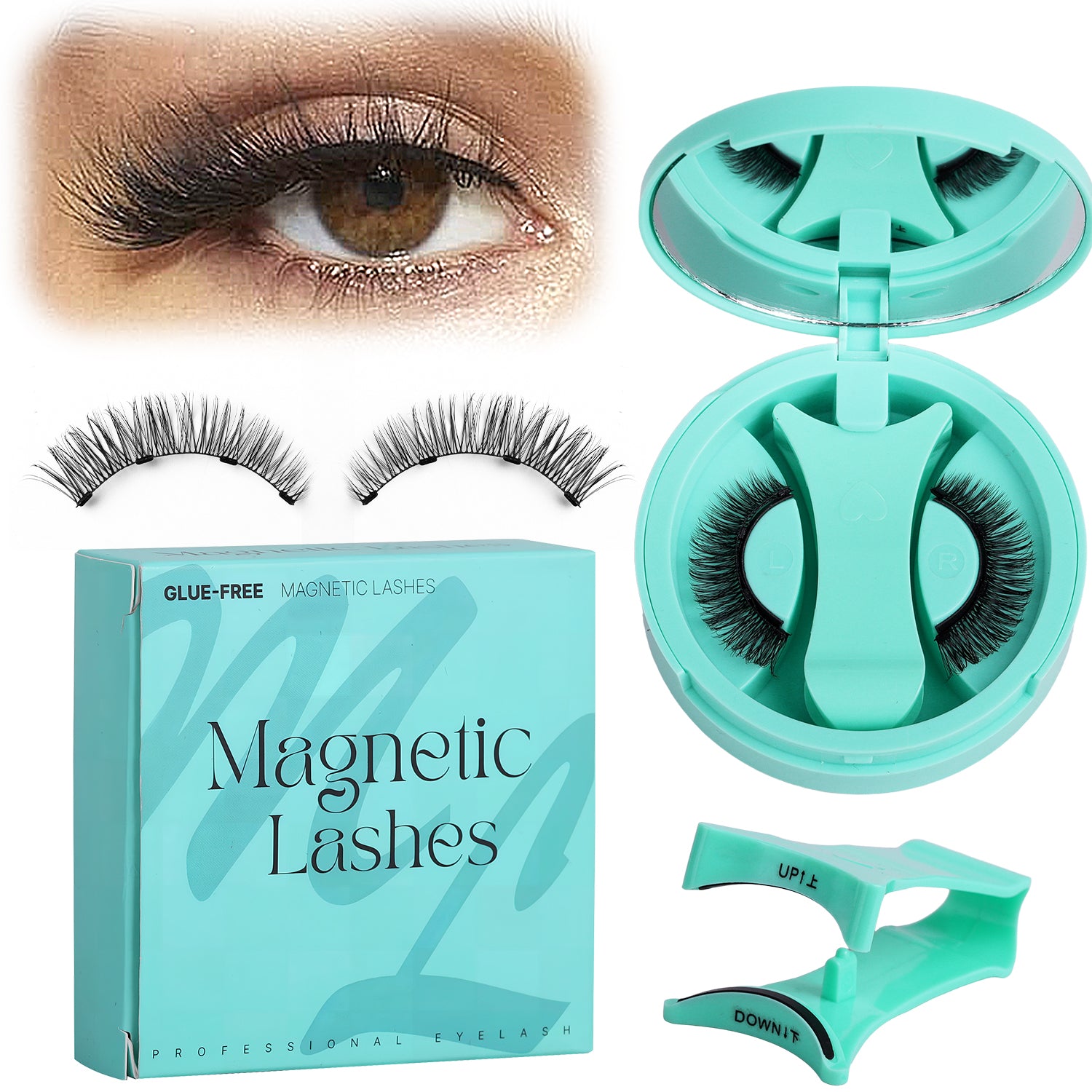 Magnetische Wimpern ZP07 Sanftes Volumen, 1 Set